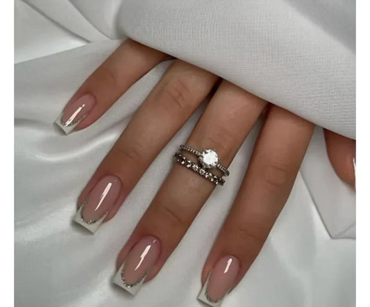 Trendy French-20pcs premium Nails with Application Kit (Best Seller)