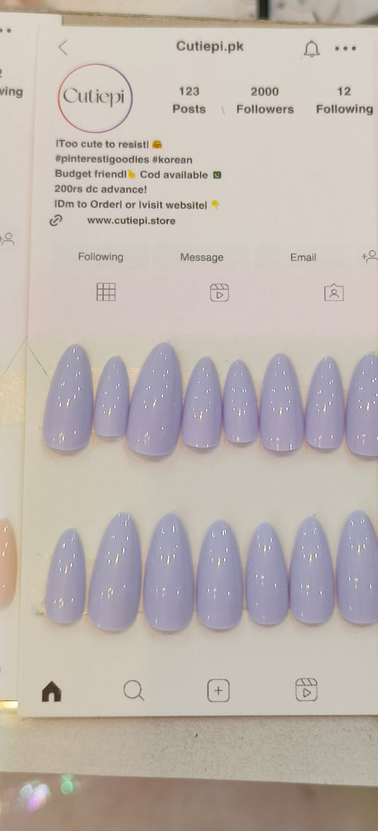 Amethyst Dream – 24pcs Nail Set with Application Kit (Student Offer)