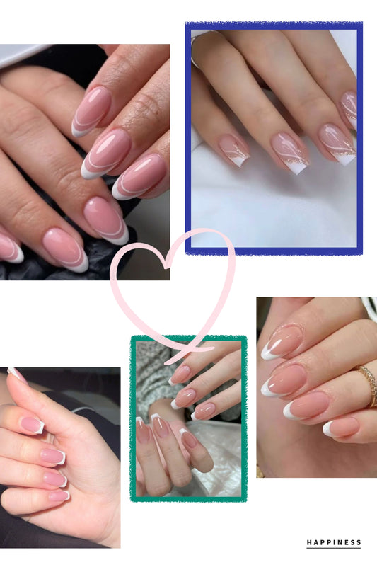 French Deal - Pack of 3 Premium French Nails with Application Kit