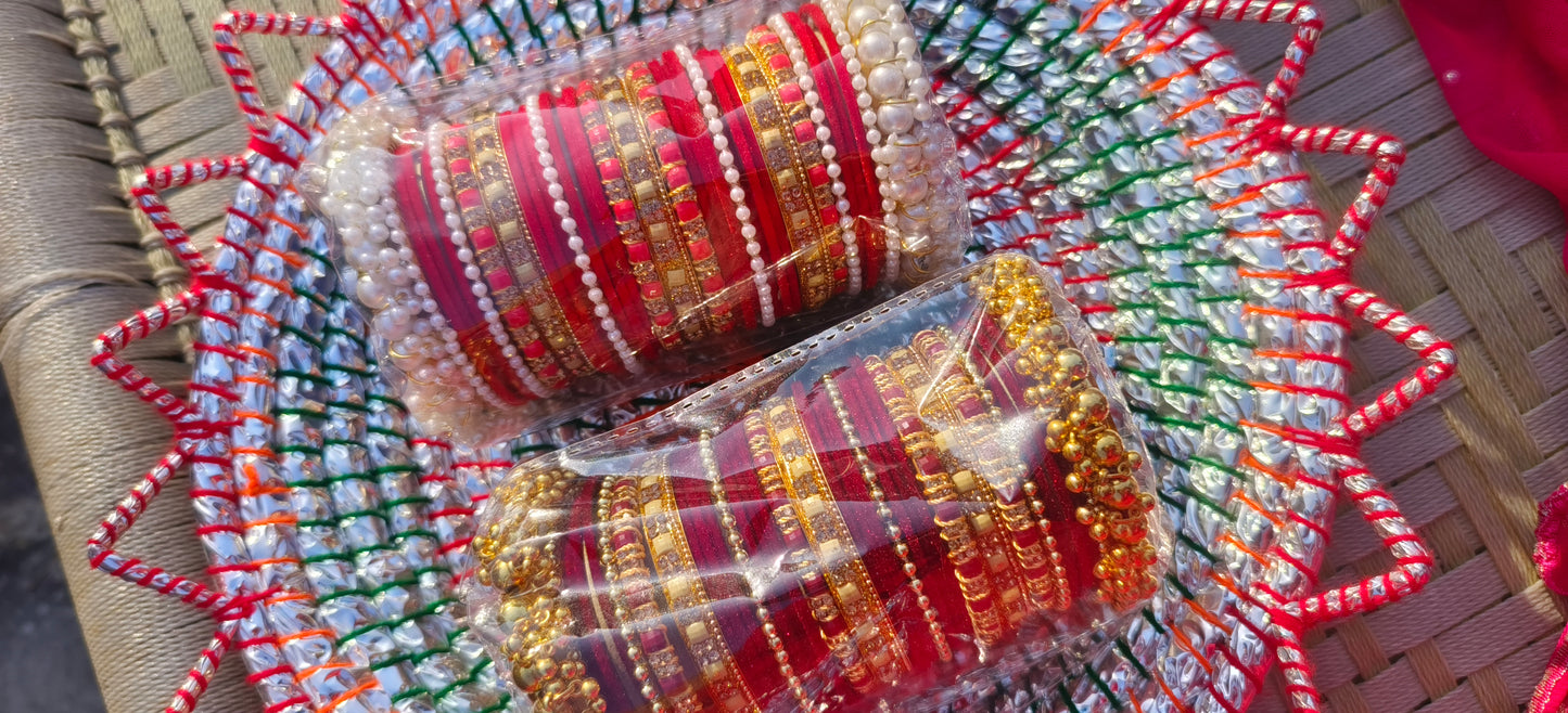 Royal Red & Maroon Bridal Kundan Set ❤️✨