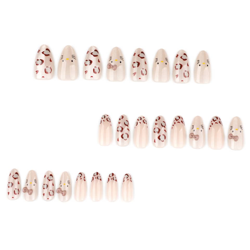 Winter Special French Cat eye- Premium 12 pcs Nail Set