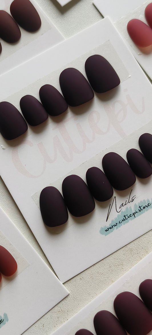Matcha Cream Short Almond Matte Nails - 24pcs with Application Kit (Student Offer)