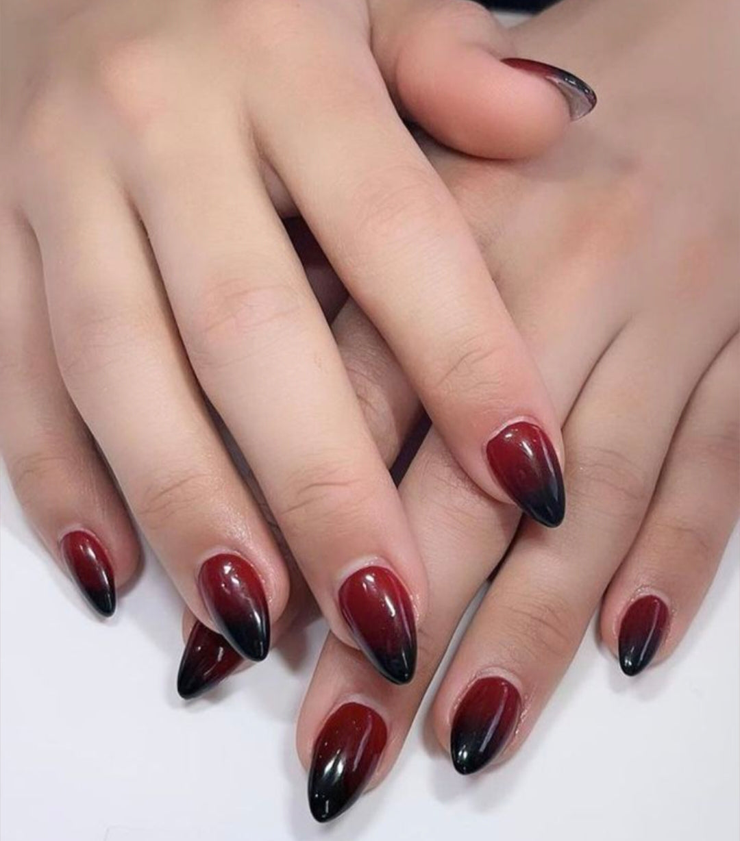 Cherry Red-30pcs Viral Short length Nails with Application Kit (Eid special)