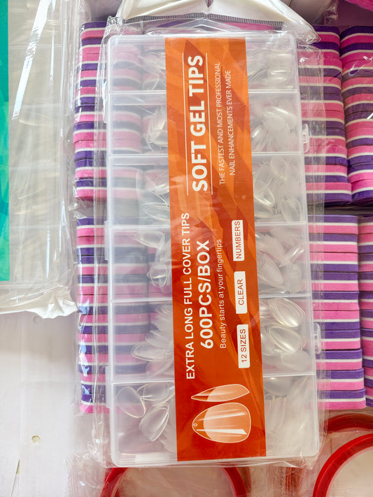 Nail Gel tips - 600 pcs in one box