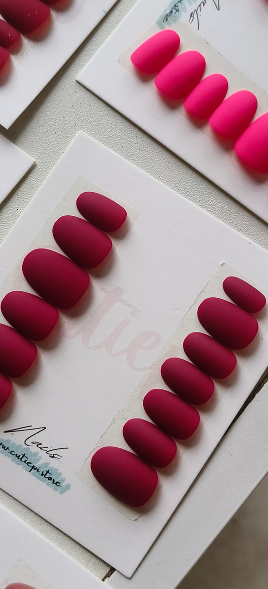 Blush Petal – Short Almond Matte Nails, 24pcs with Application Kit