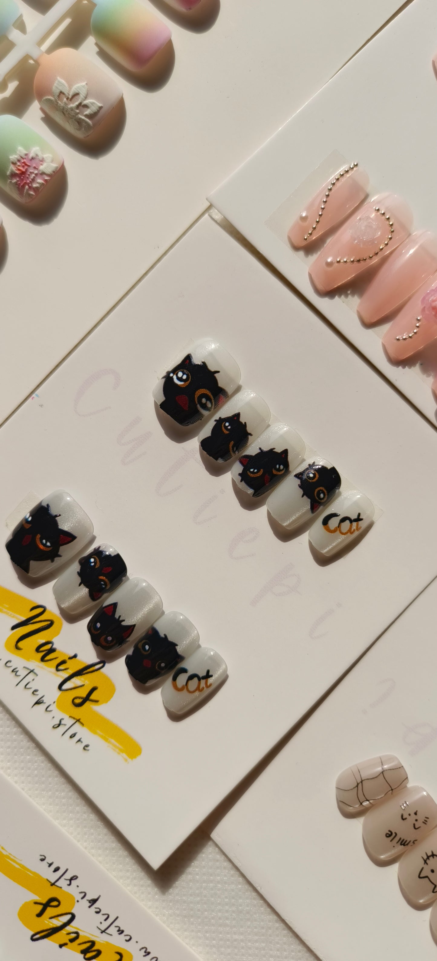 Cutiepi Claws 10pcs cat eye nails with application kit (Student Offer)