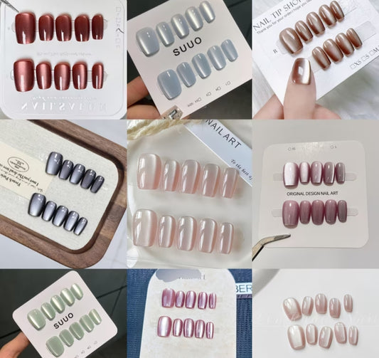 Pack of 5 Premium Cat eye Nail sets- A must have Deal- Student Offer
