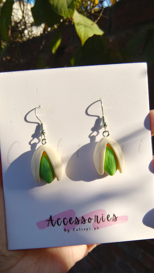 "Pistachio Green Drop Earrings – Chic & Minimal"