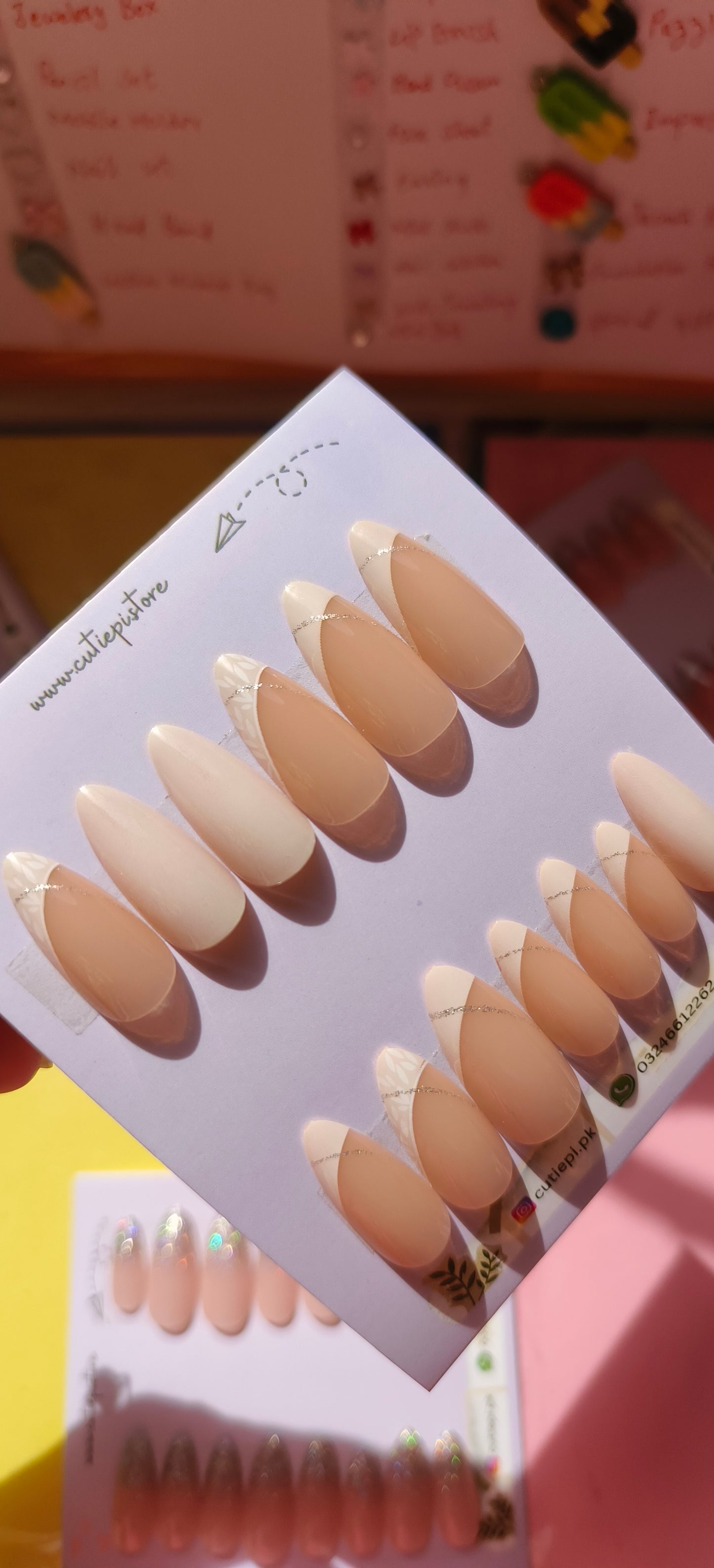 Trendy Almond French! 24pcs with application kit Flat 50% off on New Arrivals - On our 10k Followers Celebration - For 24 hrs only