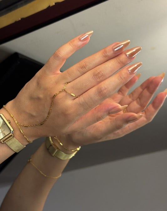 Gold Drip- Premium Stainless Steel Handchain for Main Character Vibe