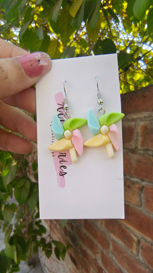 Rainbow Flower Earrings – Vibrant & Playful Design