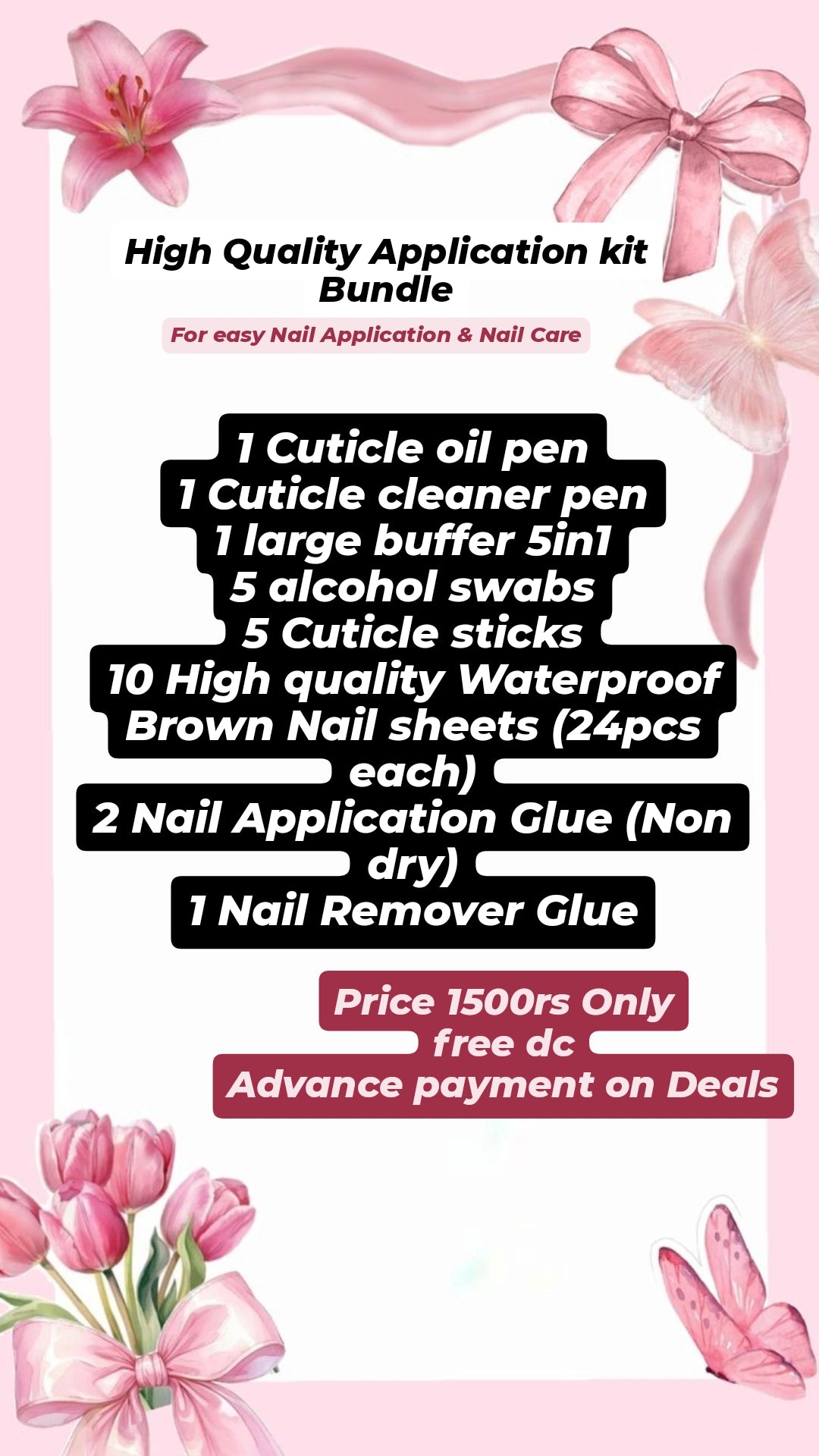 Application Kit Bundle (High quality Products for Nail care)