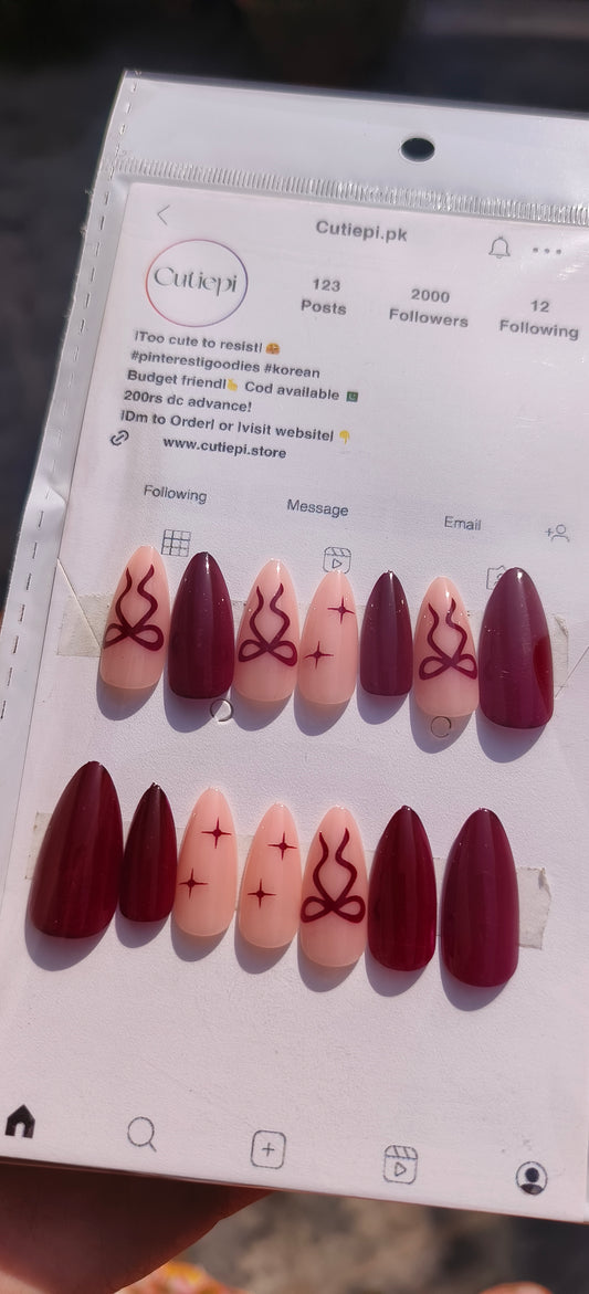 Scarlet Bow Charm – 24pcs with Application Kit