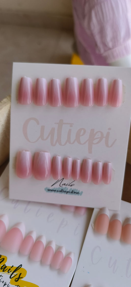 Ombre Charm – 15pcs gel nail set with Application Kit