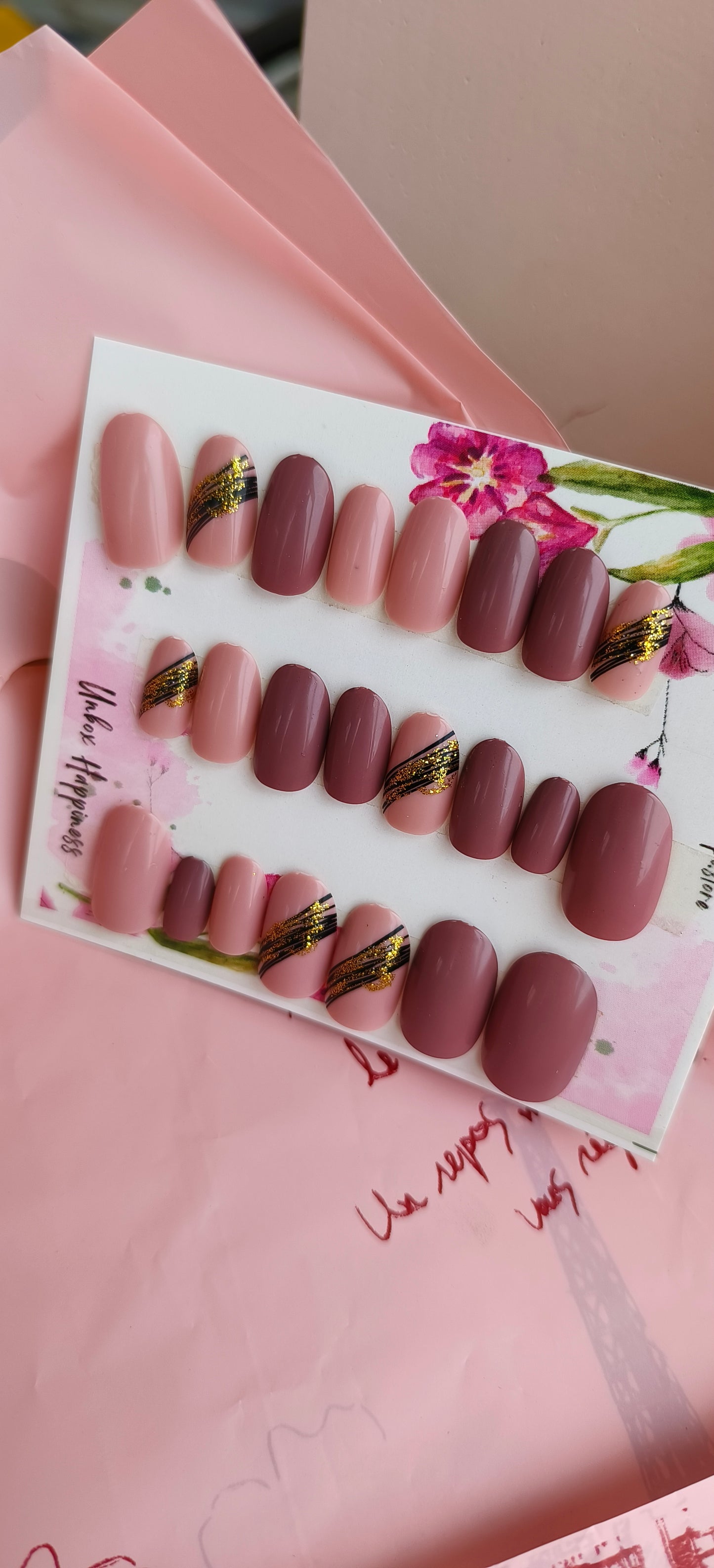 Mocha Stripes – 24pcs with Application Kit