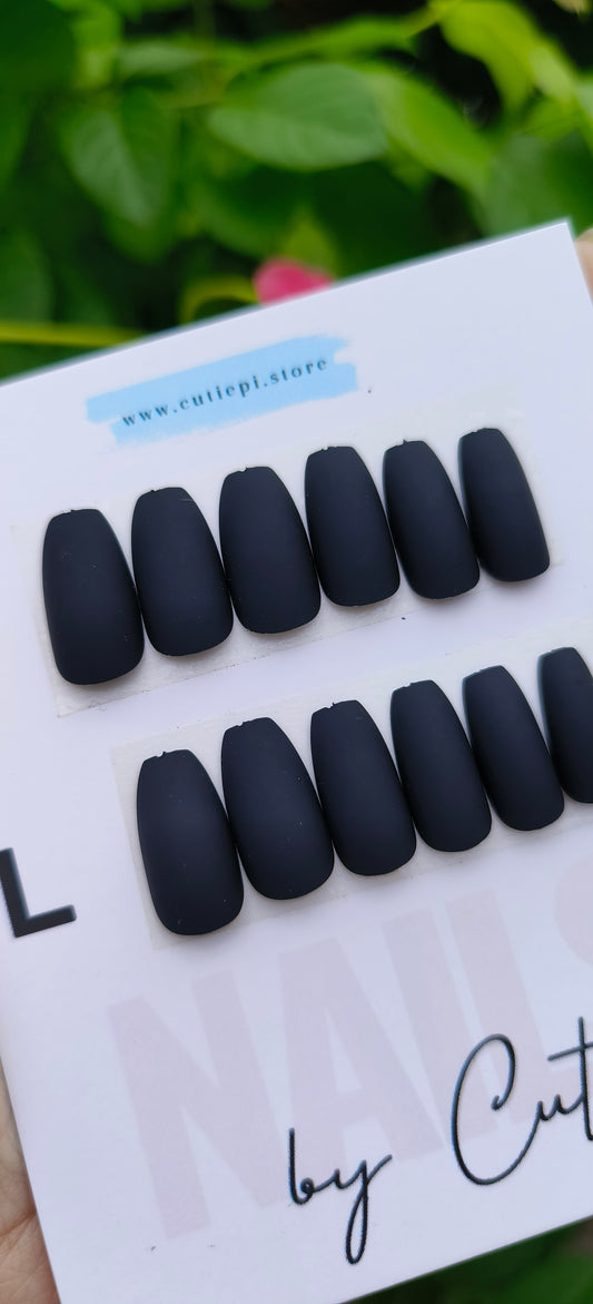 Black Matte- 24pcs with application kit (Student Offer)
