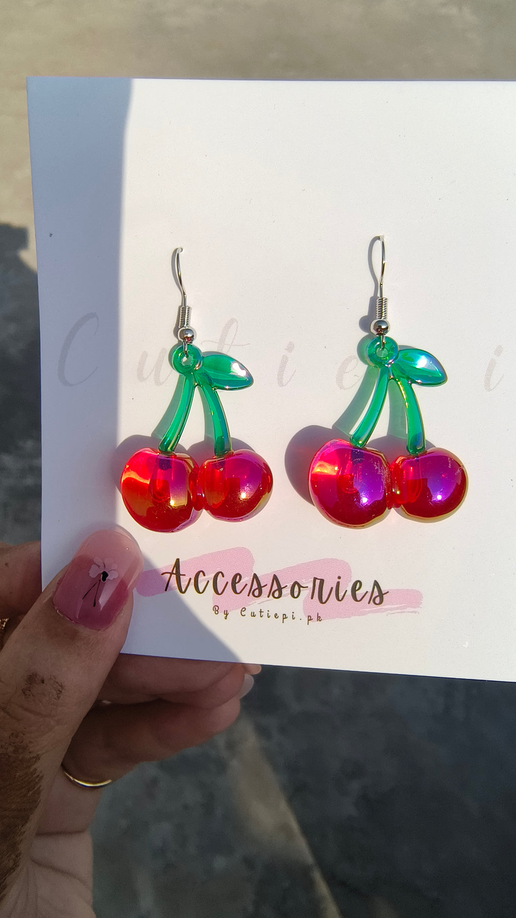 Cherry Earrings – Glow in the Dark