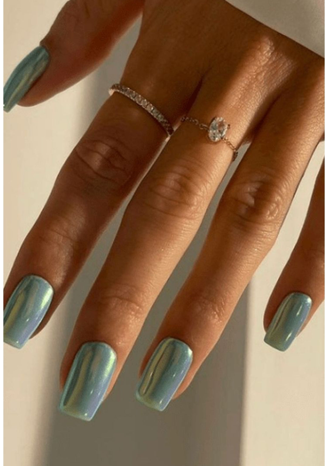 Jasmine Shine: 12 pcs Chrome Nails with Application kit