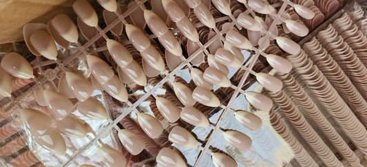 Mini French-20pcs Hyper realistic Nails with Application Kit