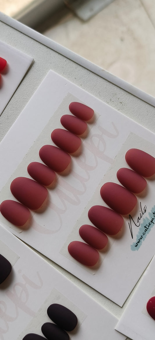 Rose Velvet – Matte Nails, 24pcs with Application Kit