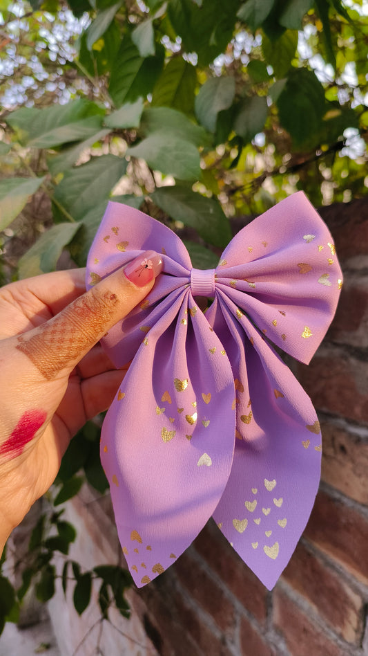 🎀 Large Purple Hair Bow Pin – Elegant & Stylish Hair Accessory 💜