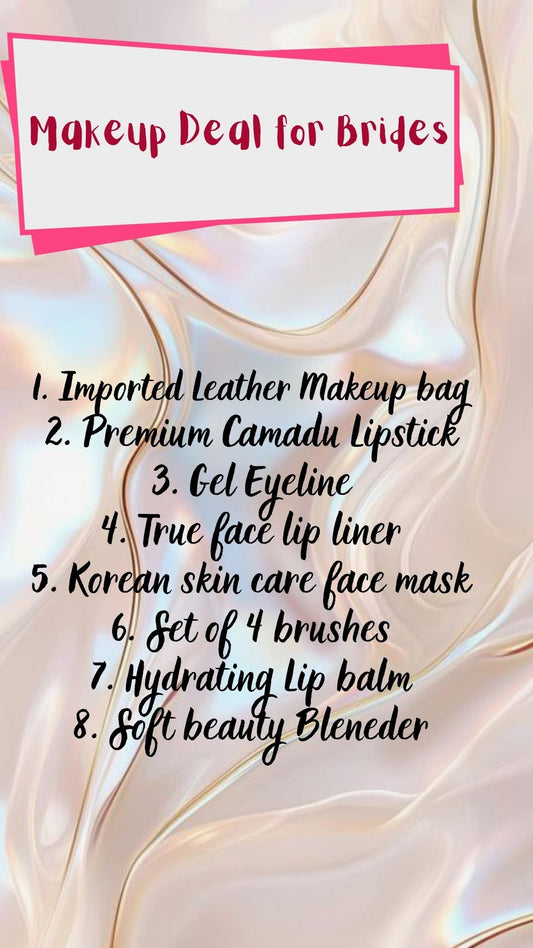 Makeup Deal for Brides- Imported Products Only (Flat 50%off for today)