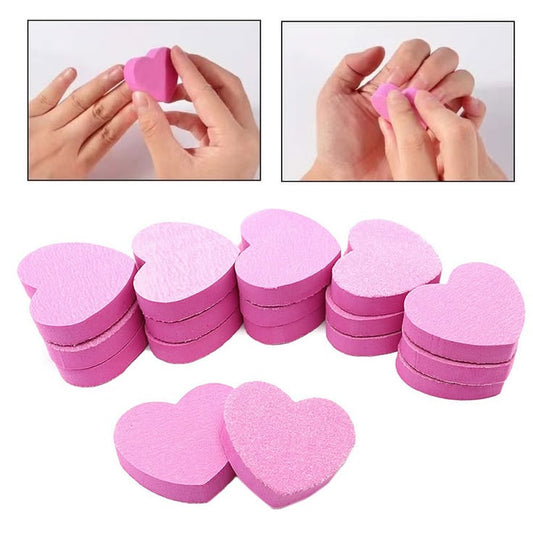 Premium quality Mini Heart shaped Buffers! Best for Menicure at home