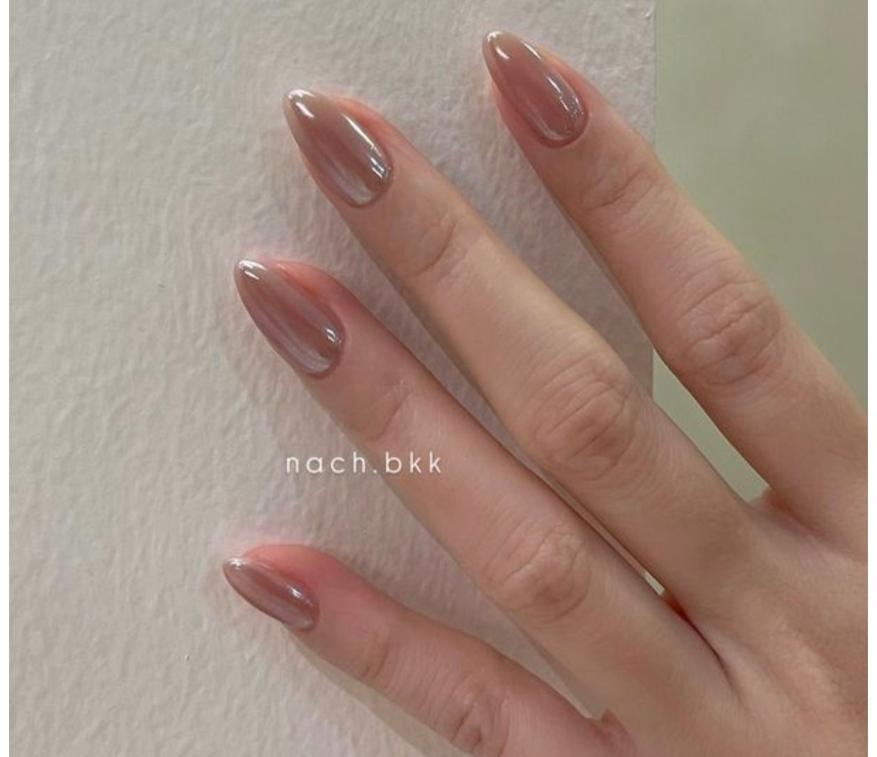Glaze Brown- 20pcs cat eye nails with application kit