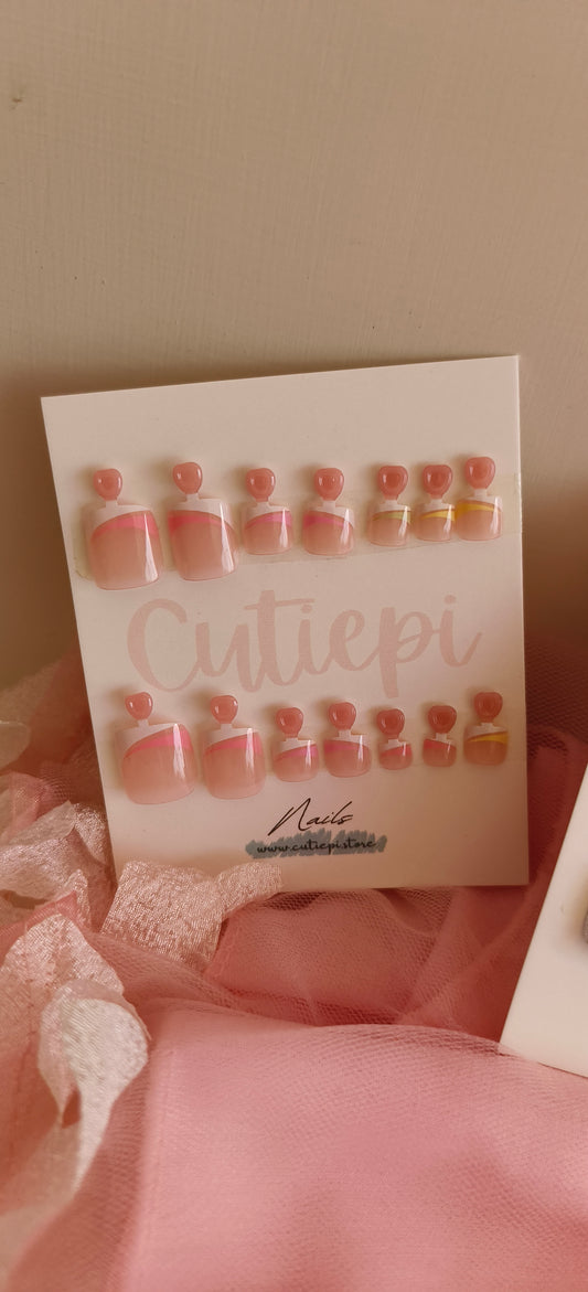 Line Glow– 24pcs with Application Kit (Toe Nails)