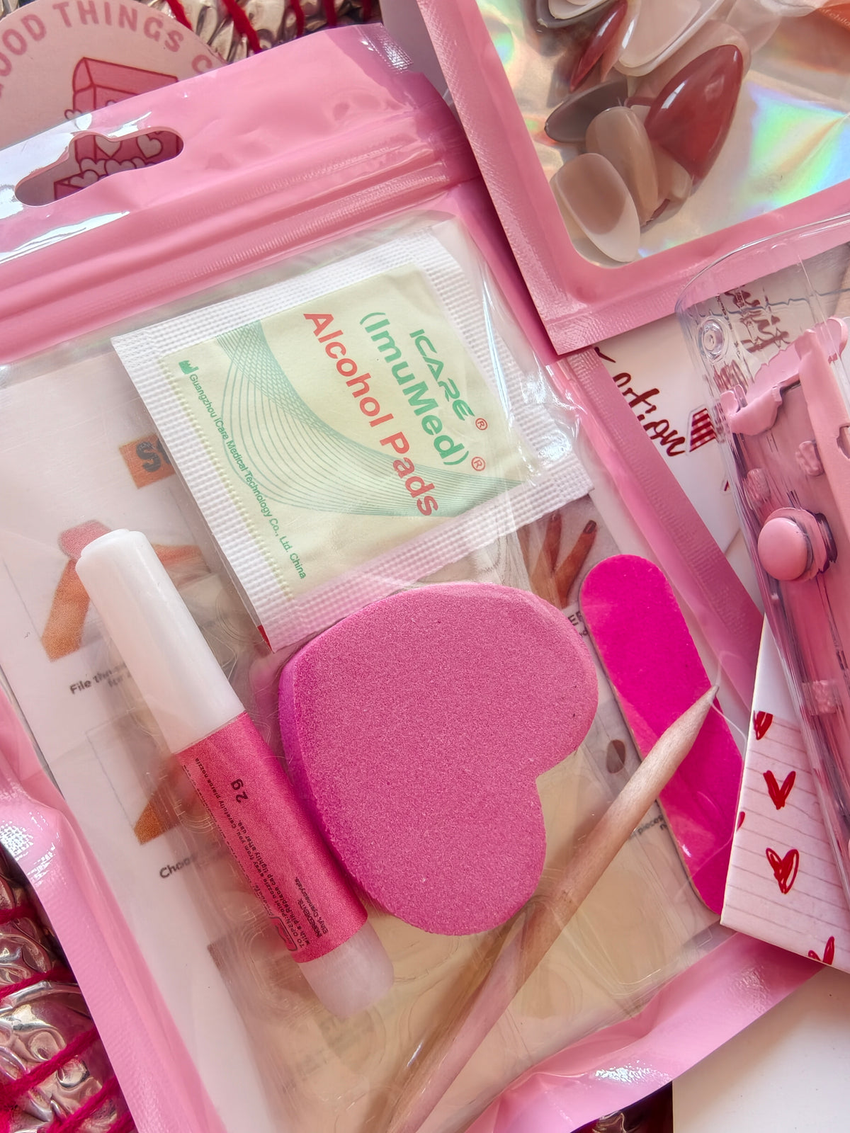 8 sets Nail Book (Each set has 15nails) with complete application kit