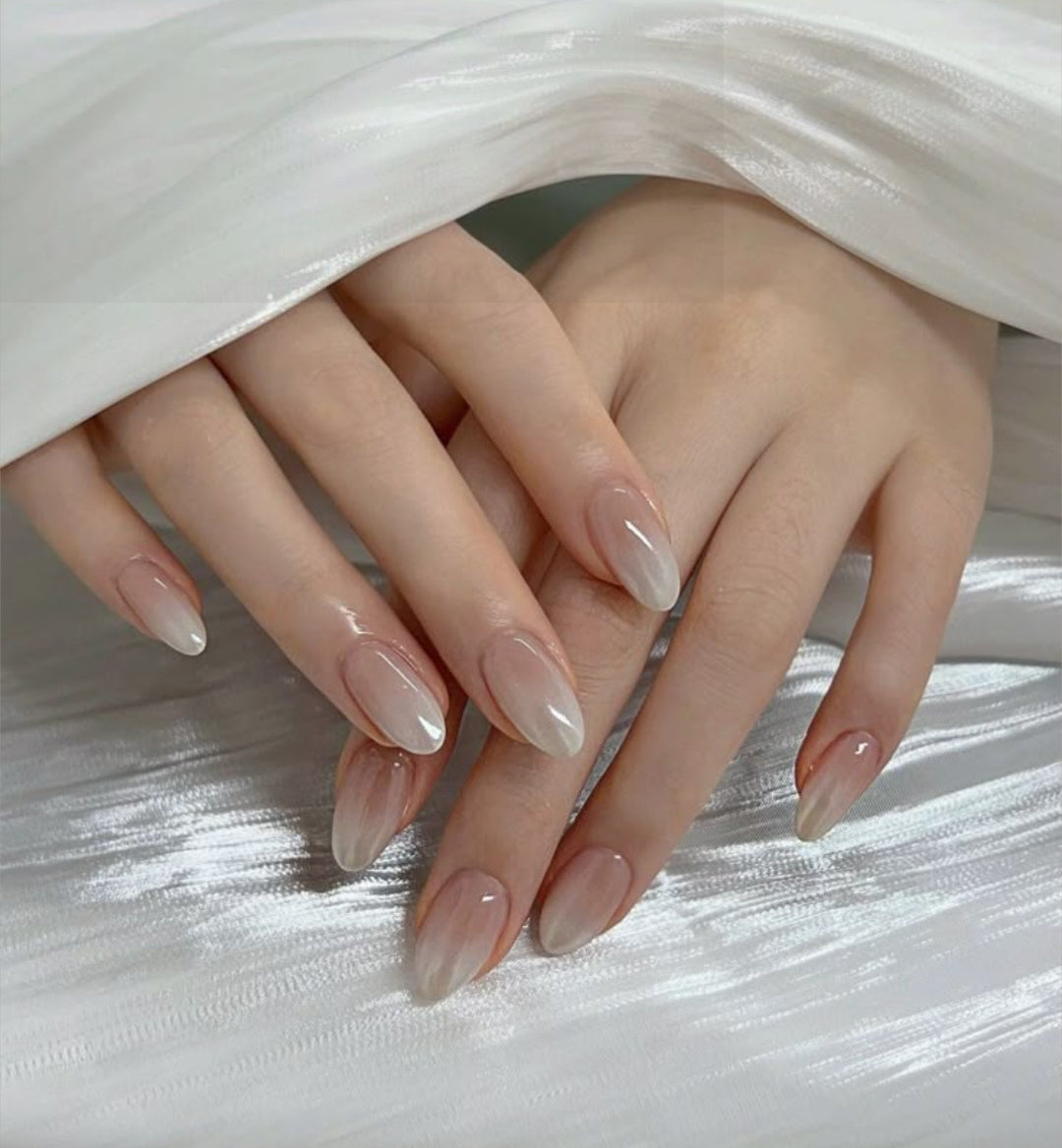 Ombre Shine-Handmade Gel Nail set with Application Kit (Eid Special) Luxury edition