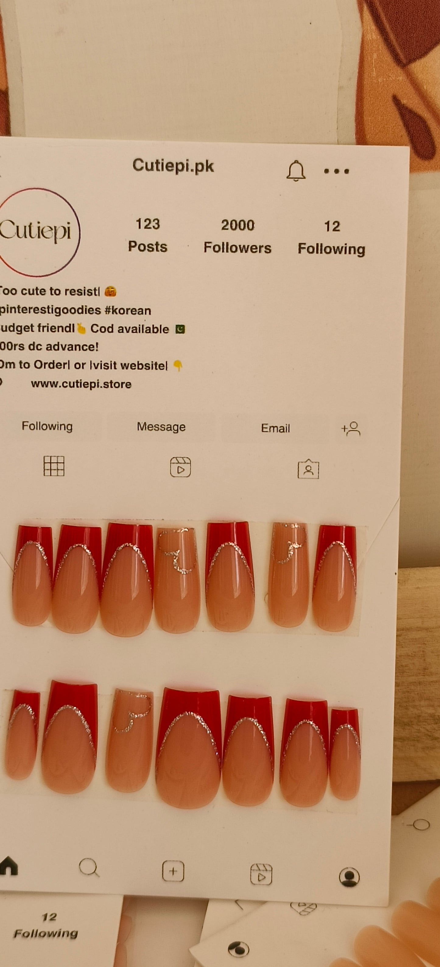 Ruby Spark – 24pcs Nail Set with Application Kit