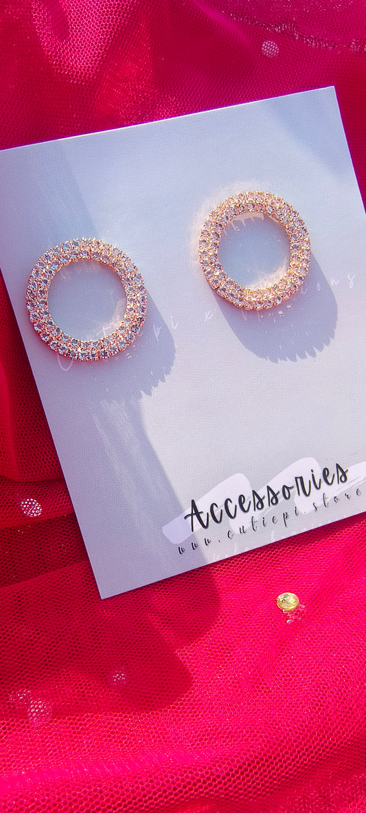 Timeless Sparkle Rhinestone Hoops Anti tarnishing