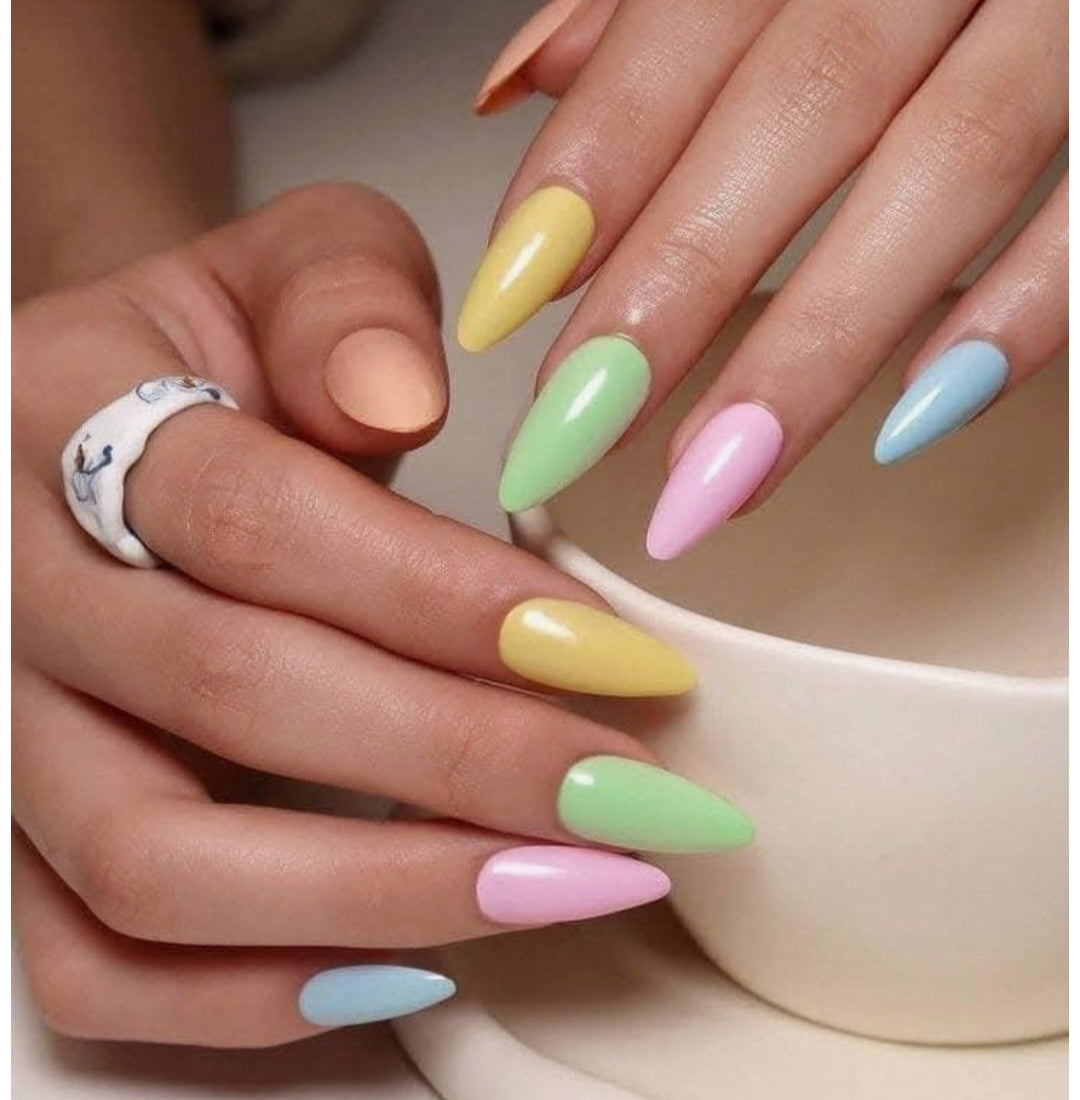 Pestle Beauty Trendy Soft tone Nails – 24pcs with Kit