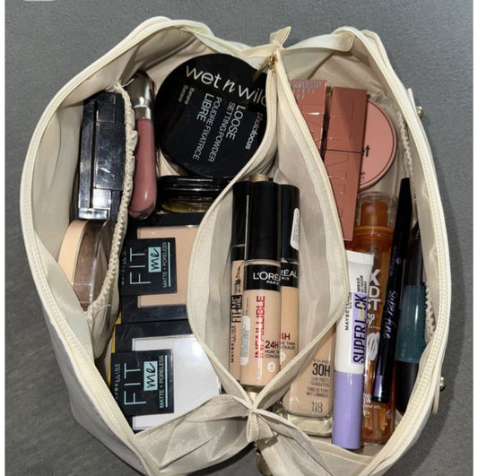 Storage bag- Travel size best for storing nails and makeup (Imported Leather)