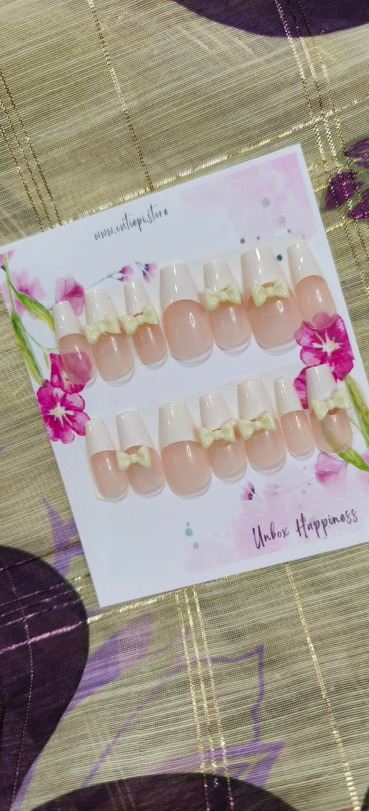 French bow tips- 24pcs with application kit
