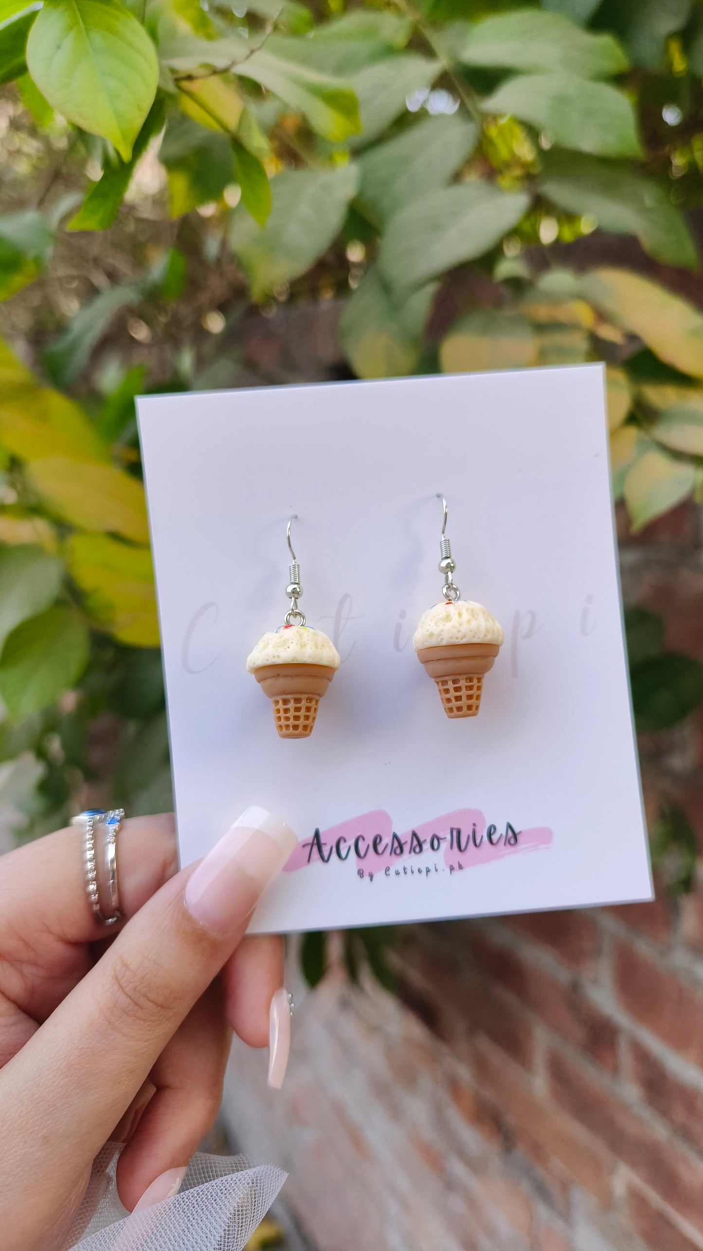 Keep it cool and cute with our Ice Cream Dangle Earrings