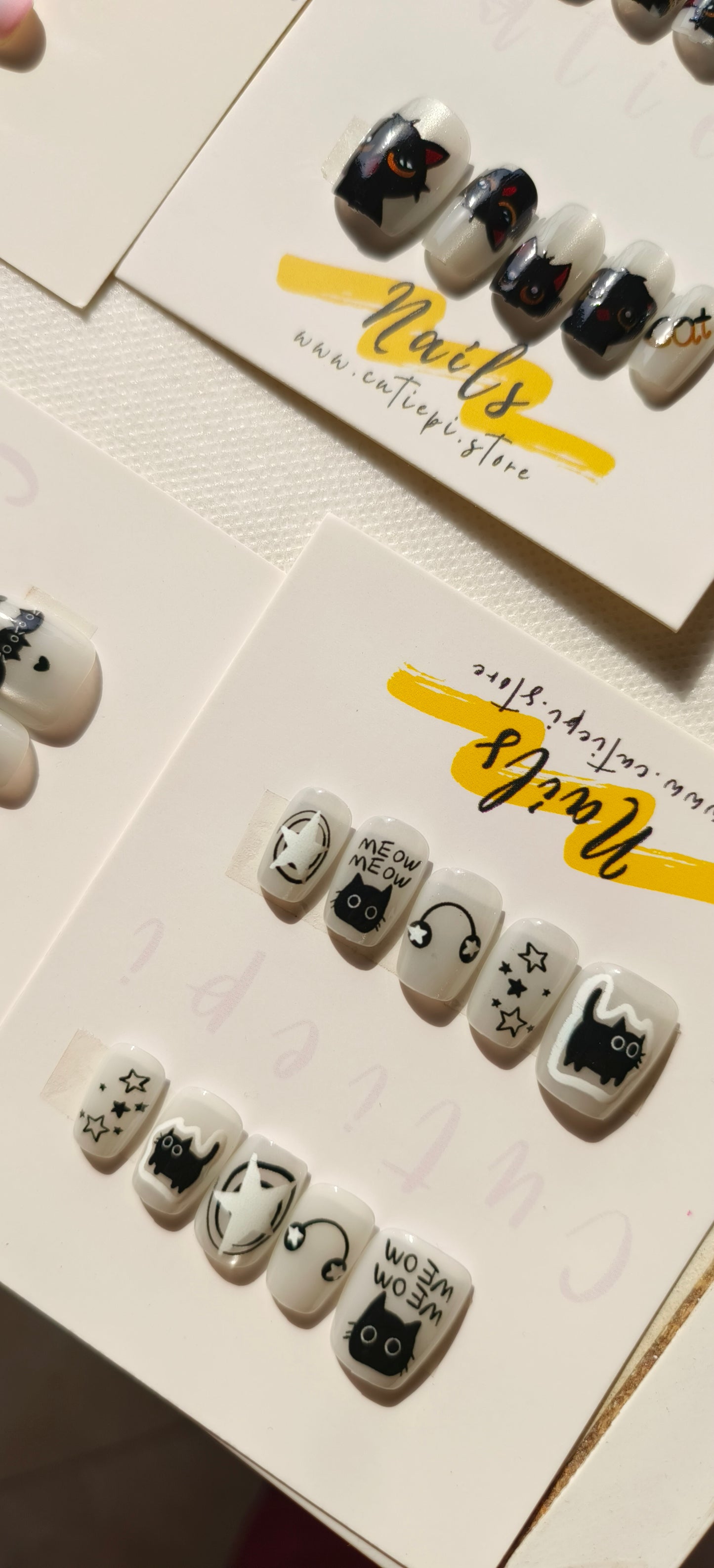 Cutiepi Claws 10pcs cat eye nails with application kit (Student Offer)