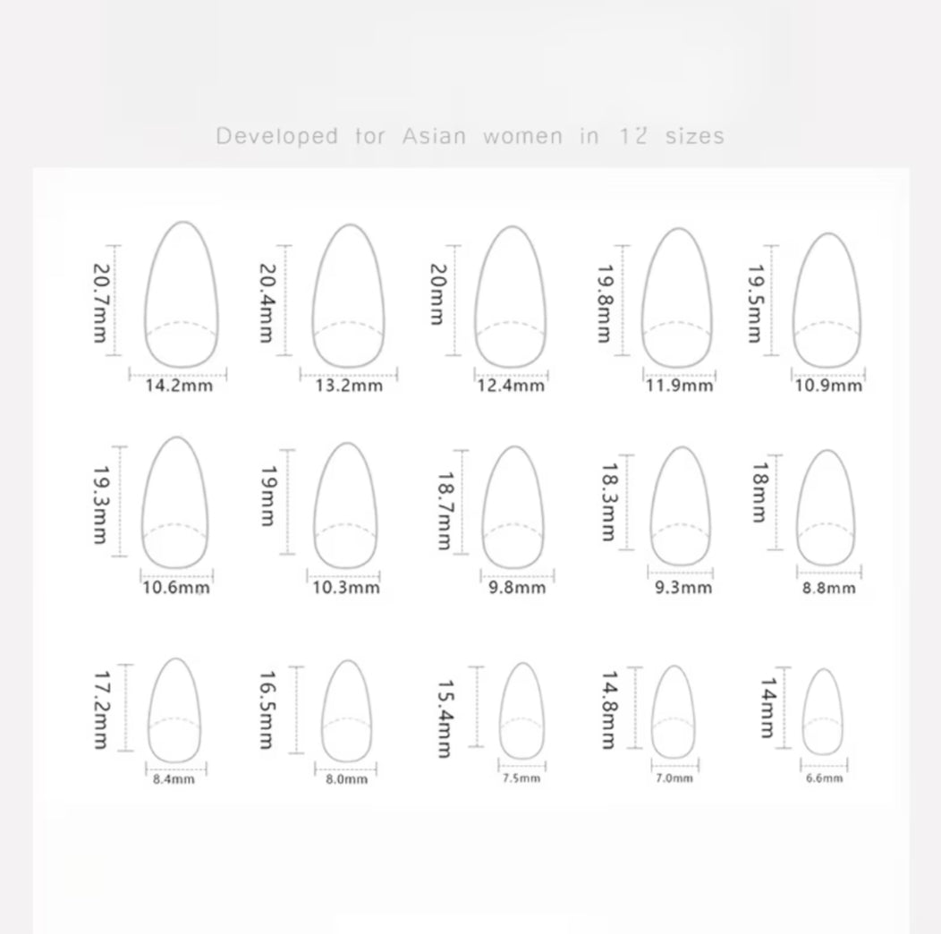 Smart Girl-20pcs Soft Red French nails with application kit