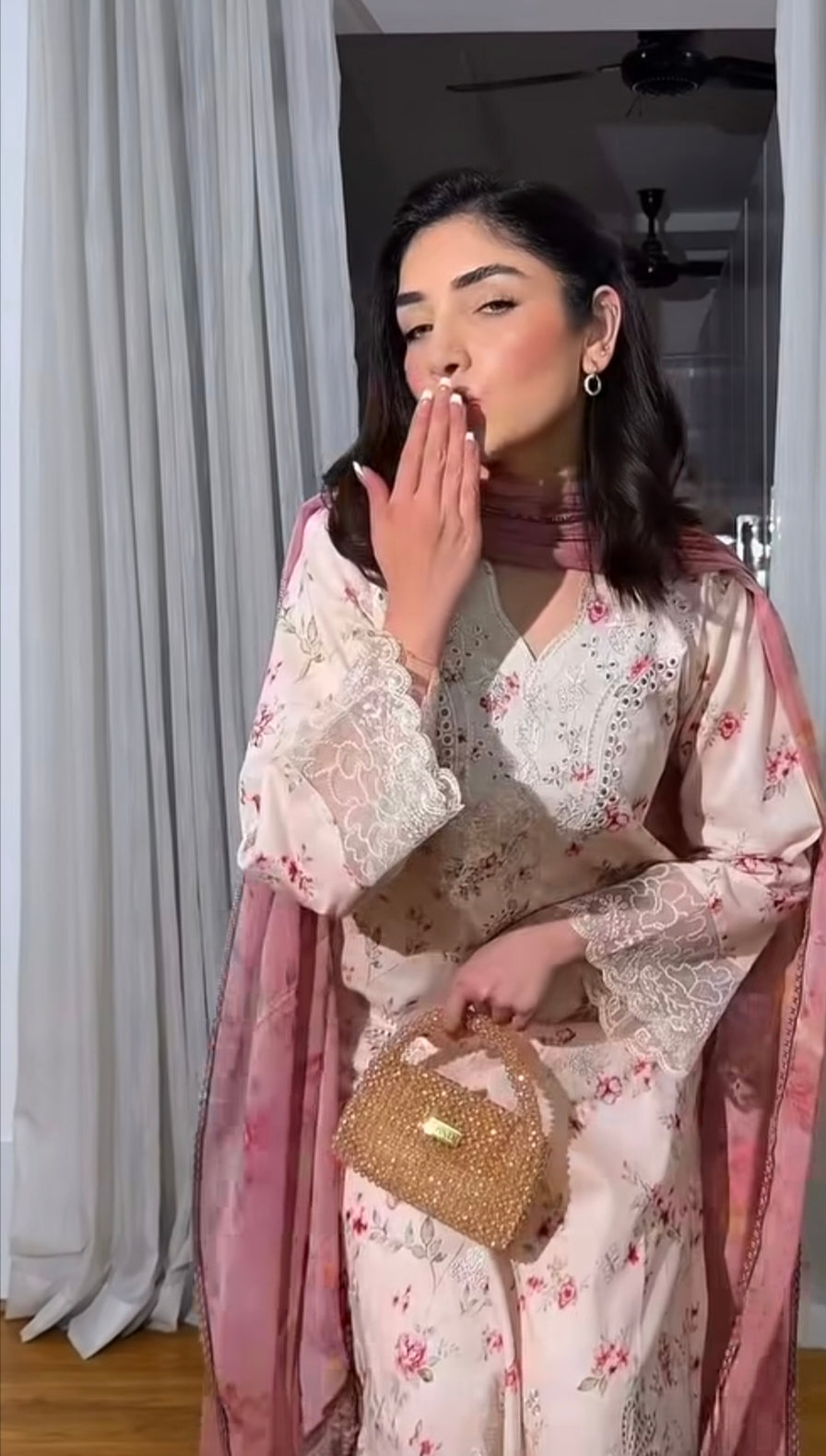 Nishu Khan inspired French Nails-Gel based with application kit