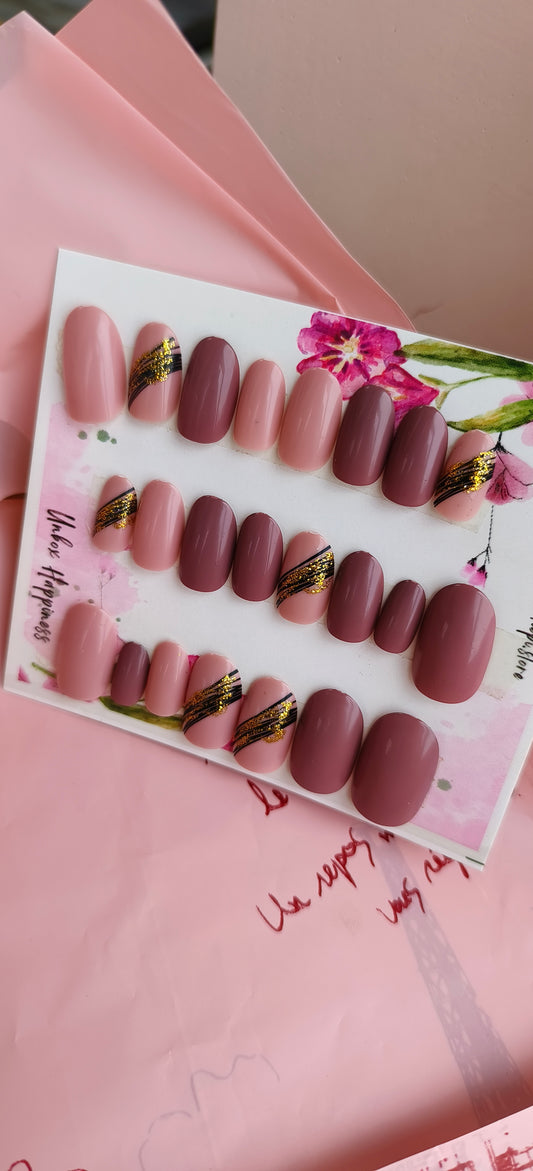 Mocha Stripes – 24pcs with Application Kit