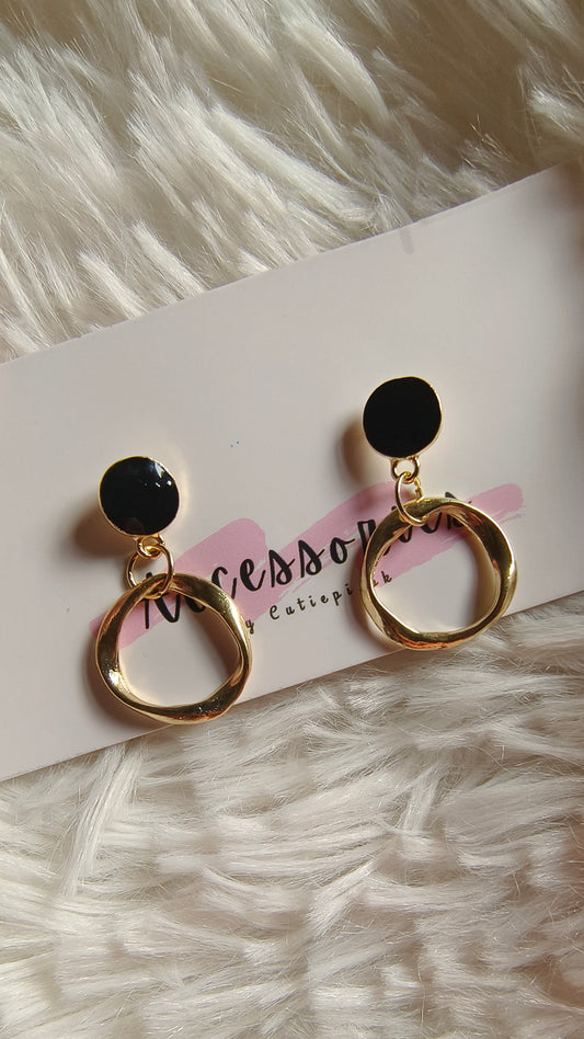 Golden Black Studs