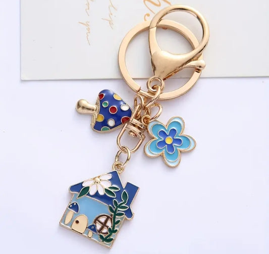 Mushroom Key Chain- cute and trending