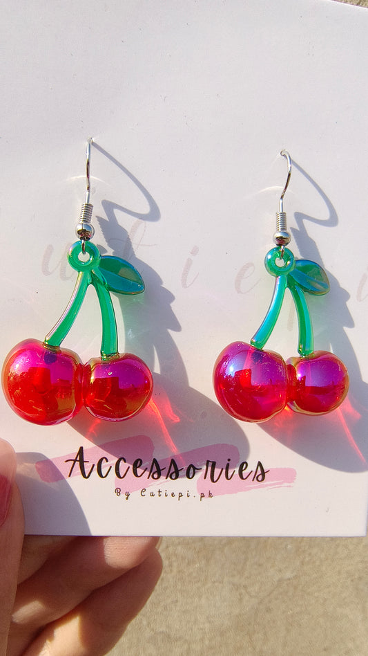 Cherry Earrings – Glow in the Dark