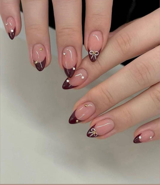 Hot Red- Viral Cherry Nails with Application kit (Bridal Wear)