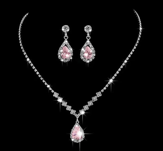 Pearl Drop- Zircon Set A gift to Remember