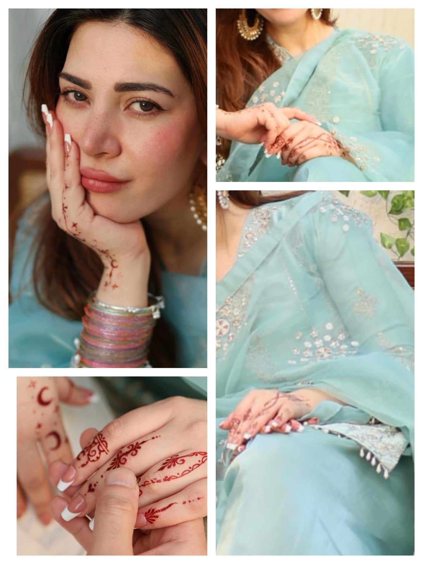 Dainty French-Naimal Khawar Inspired Gel based french nails