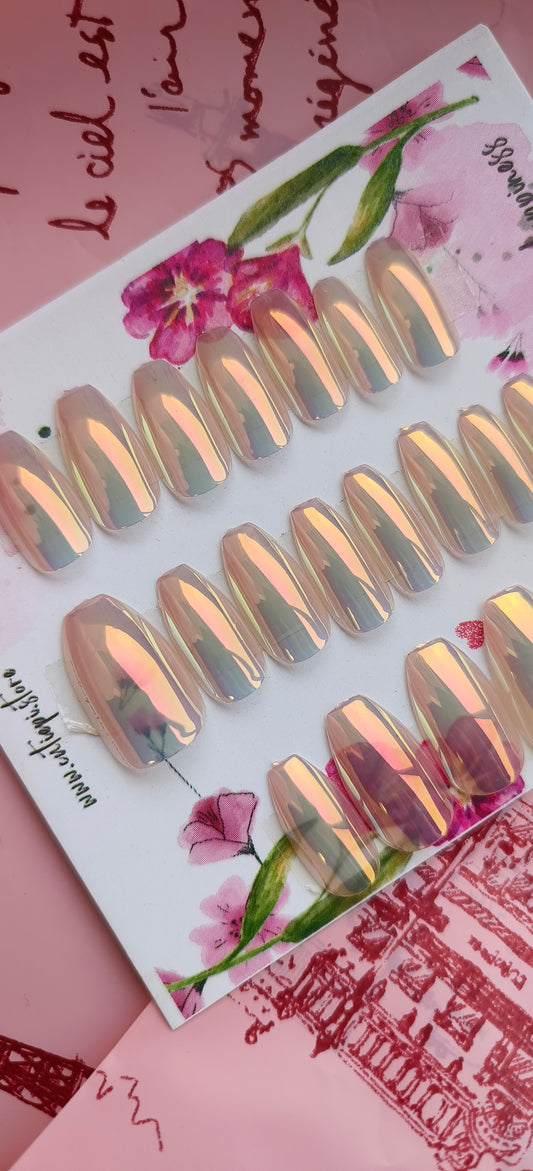 Aurora Cat eye Nails 24 pcs with Application kit