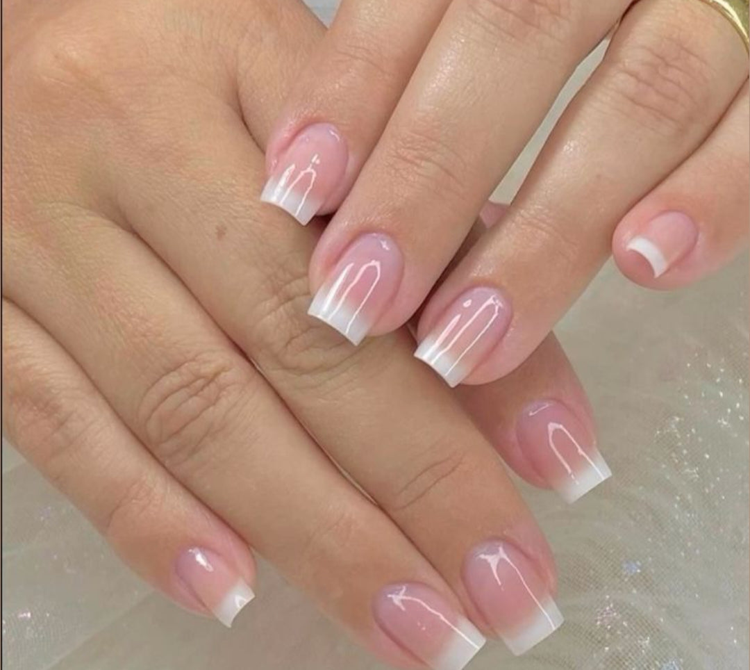 Mini Ombre- 30 pcs Premium Short Nail set with Application Kit