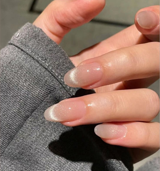 Nude Luxe-Premium Cat eye Nails with Application Kit (Eid Special)